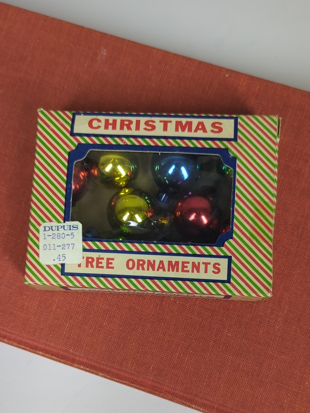 Vintage Christmas Tree Ornaments, Mini Baubles - Multicolor Shiny Holiday Balls